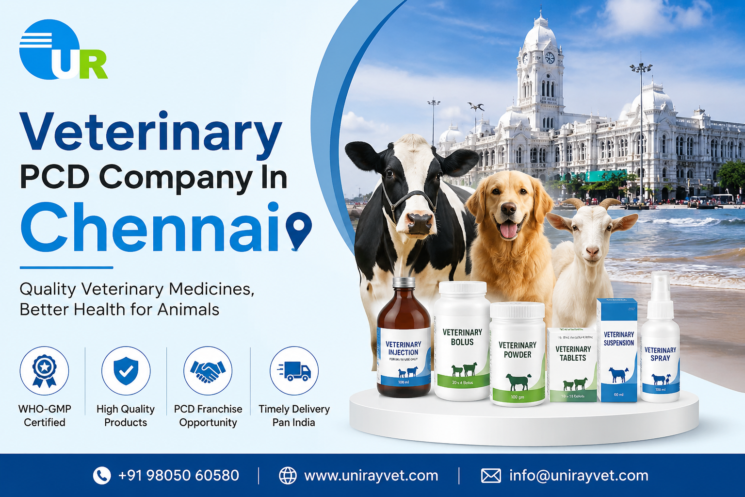 Veterinary PCD Company In Chennai - Uniray Lifesciences