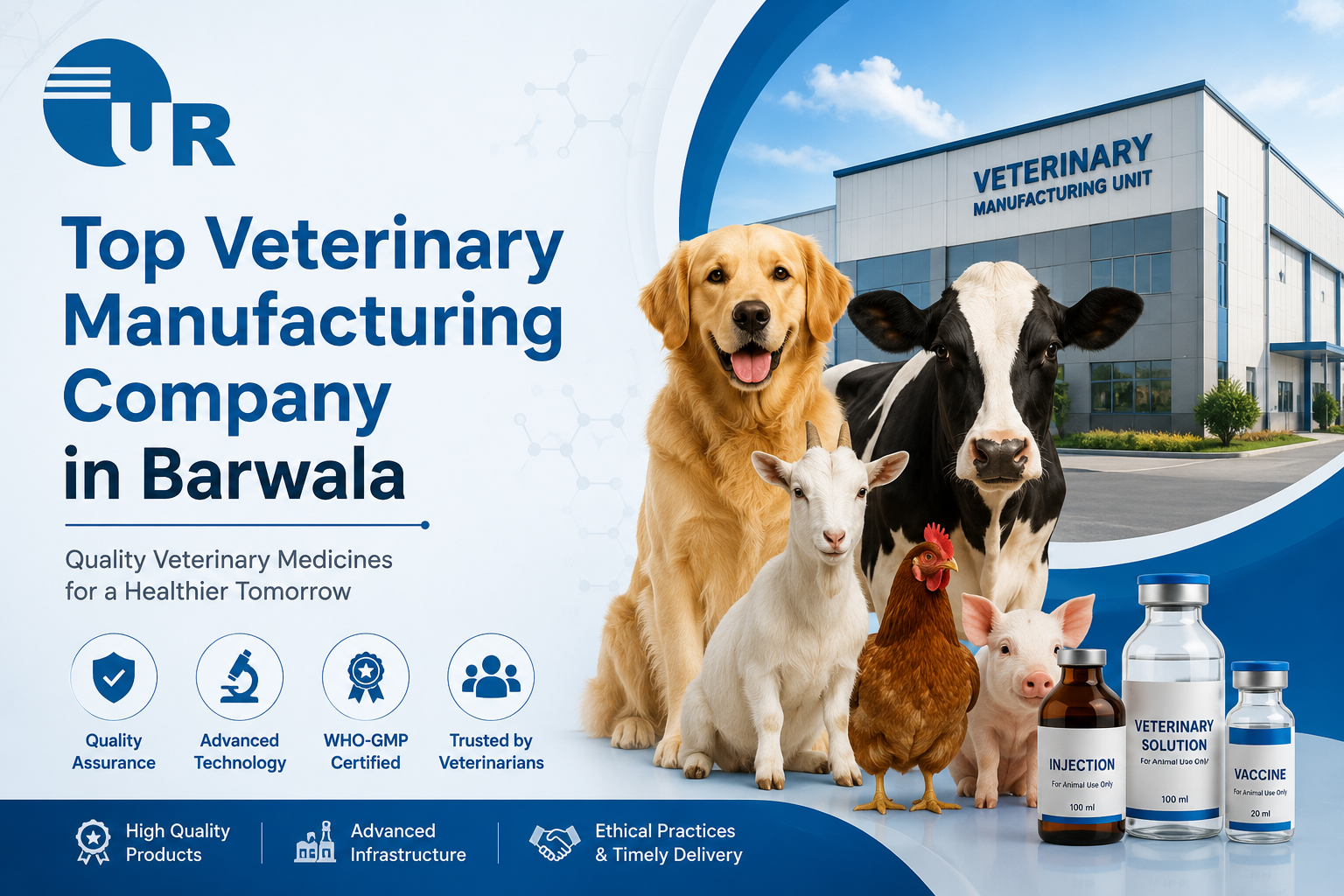 Top Veterinary Manufacturing Company in Barwala - Uniray Lifesciences