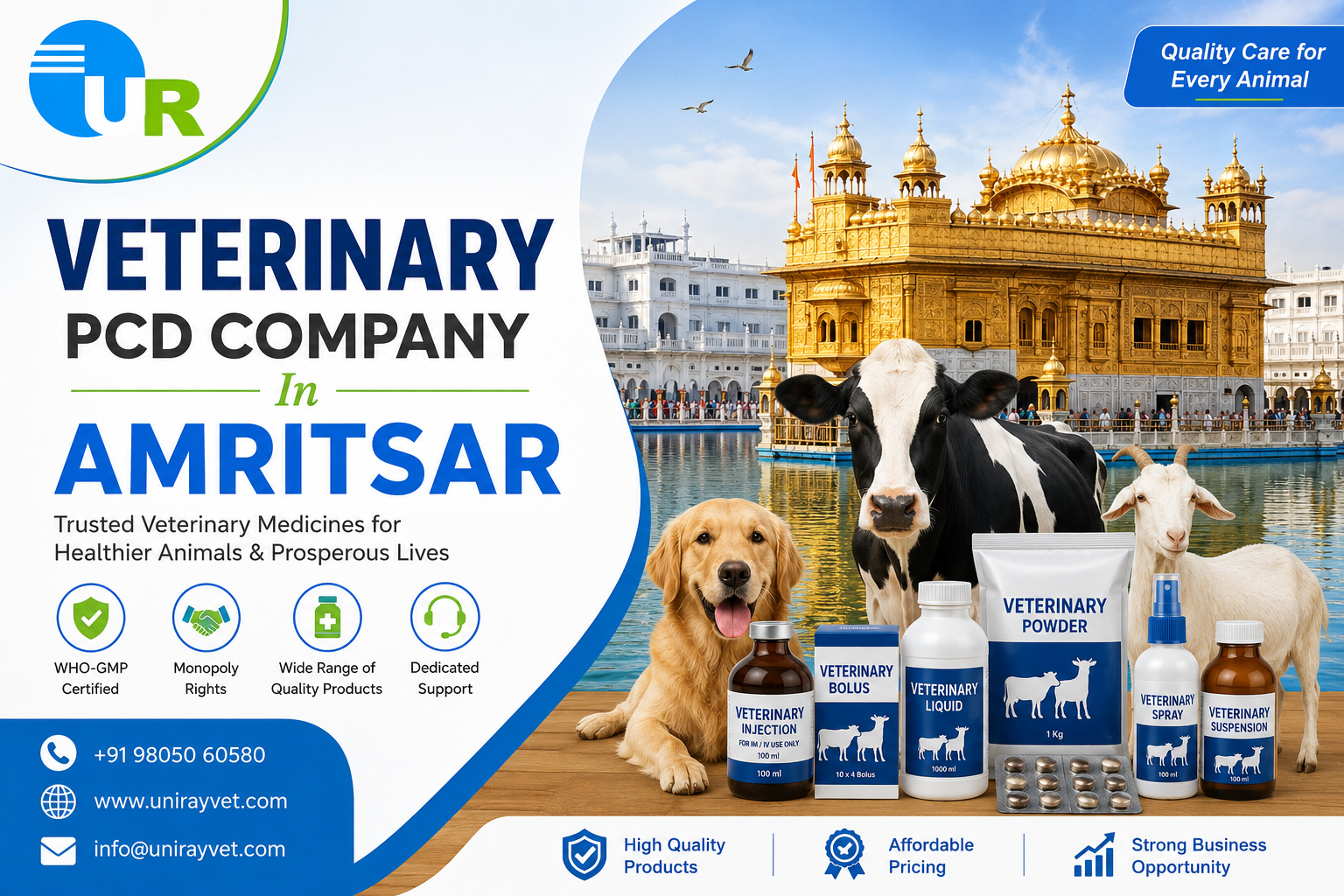 Veterinary PCD Company In Amritsar - Uniray Lifesciences