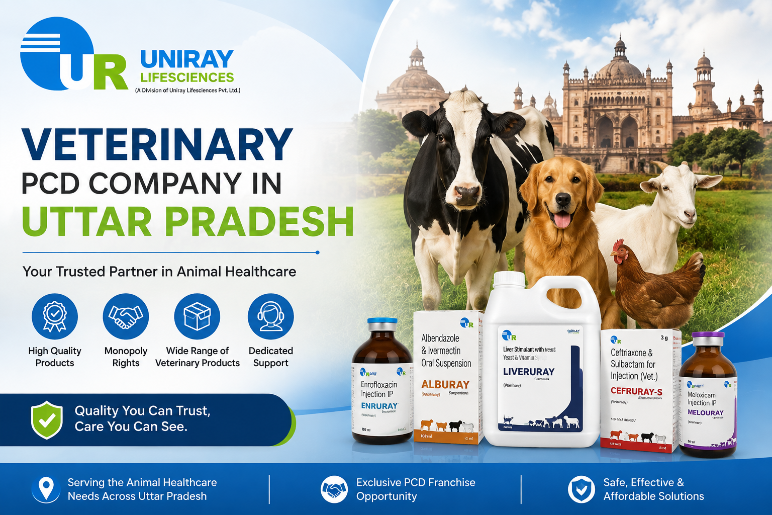 Veterinary PCD Company In Uttar Pradesh - Uniray Lifesciences
